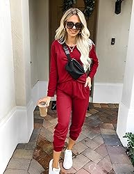 Ekouaer Women's Pajama Sets Casual 2Pcs Sleepwear