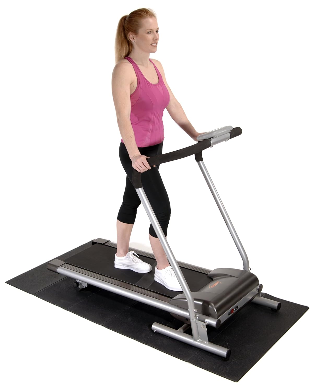 thumbnail image 2 of Floor Mats 4-Pack Treadmill Mat Heavy Duty Rubber Pads - Exercise 2 of 12