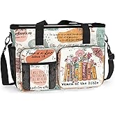 84hoods Large Waterproof Work Bag. Shoulder Bag for Work. God Jesus Christian Faith Religious Gift.