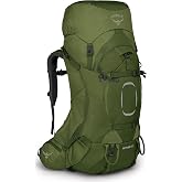 Osprey Aether 55L Men's Backpacking Backpack, Green L-XL | hiking pack, camping gear, overnight trail pack, Green color, L-XL size