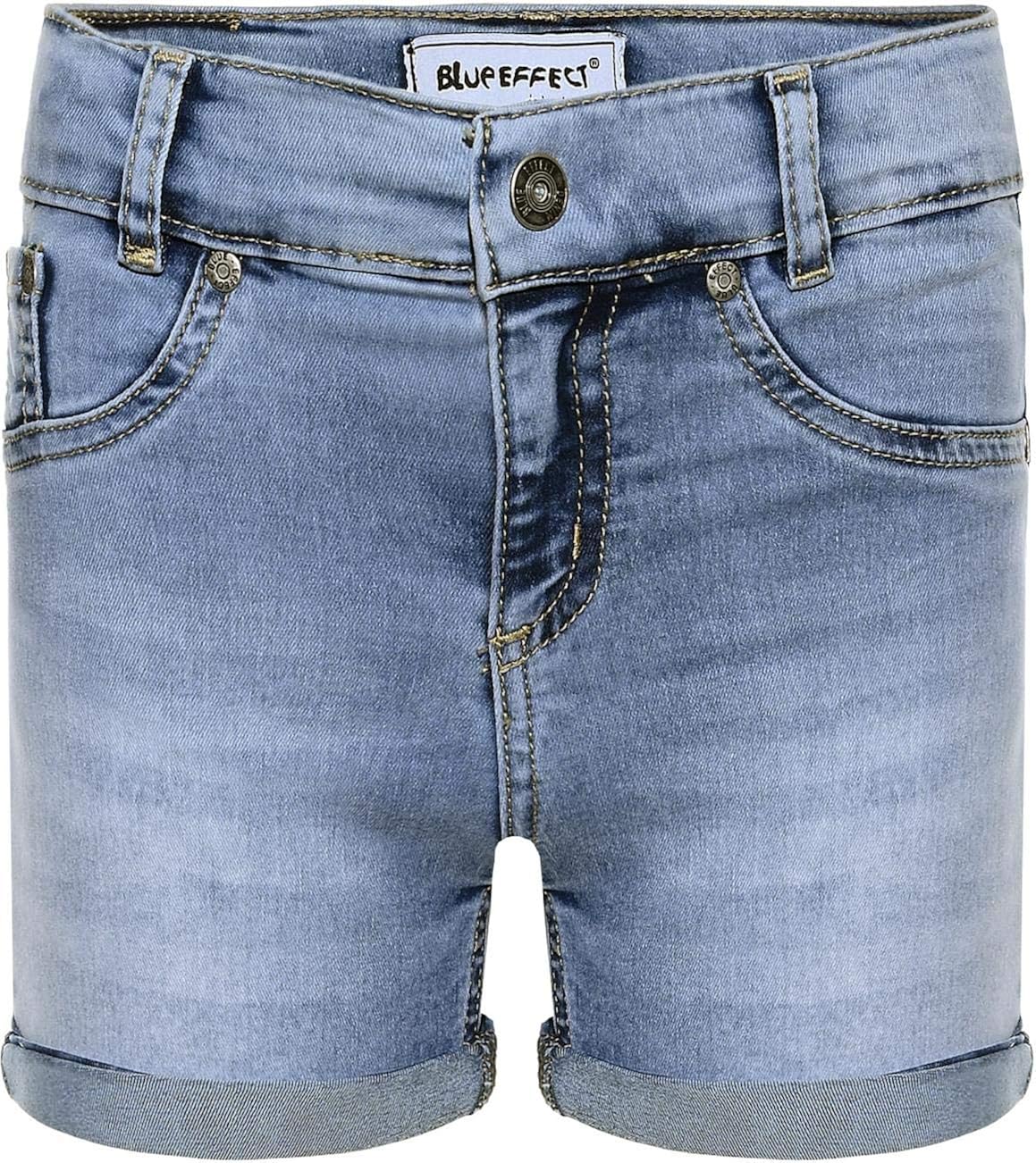 Blue Effect Blue Effect Super Stretch Hot Pants in Light Blue Stoned