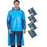 Airpler Rain Ponchos for Family Adults - Disposable Adult Rain Poncho with Drawstring Hood