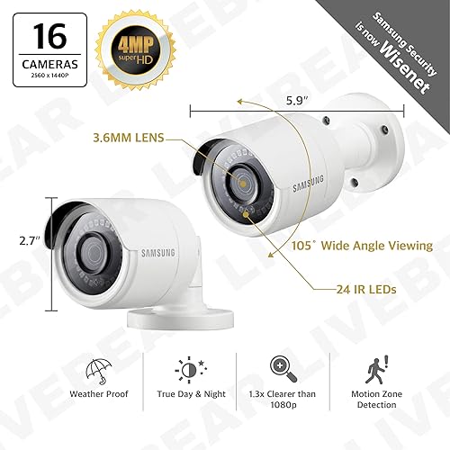 Camera Kit Samsung Security Camera 16 Channel Samsung