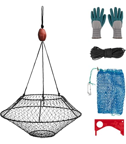 Danielson Stainless Steel Crab Trap Harness - 4 Snap Design For Crab Pots & Traps