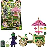 Mattel Universal Pictures’ Wicked Emerald City Dessert Cart Toy with Cart & Elphaba Small Doll & 7 Accessories, Inspired by T