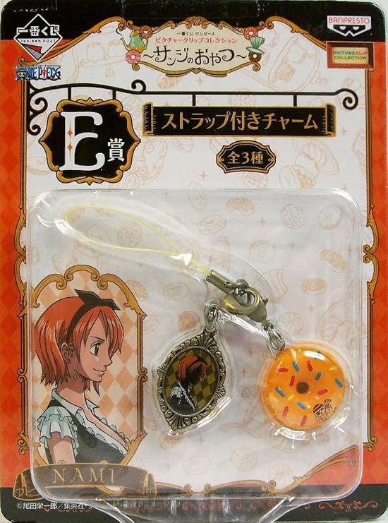 Amazon 一番くじ ワンピース ピクチャークリップコレクション サンジのおやつ E賞 ストラップ付きチャーム Nami アニメ 萌えグッズ 通販