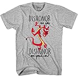 Disney Mulan Mushu Dishonor On Your Cow Disneyland Graphic Adult T-Shirt