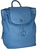 Tory Burch Brody Leather Drawstring Backpack Montego Blue