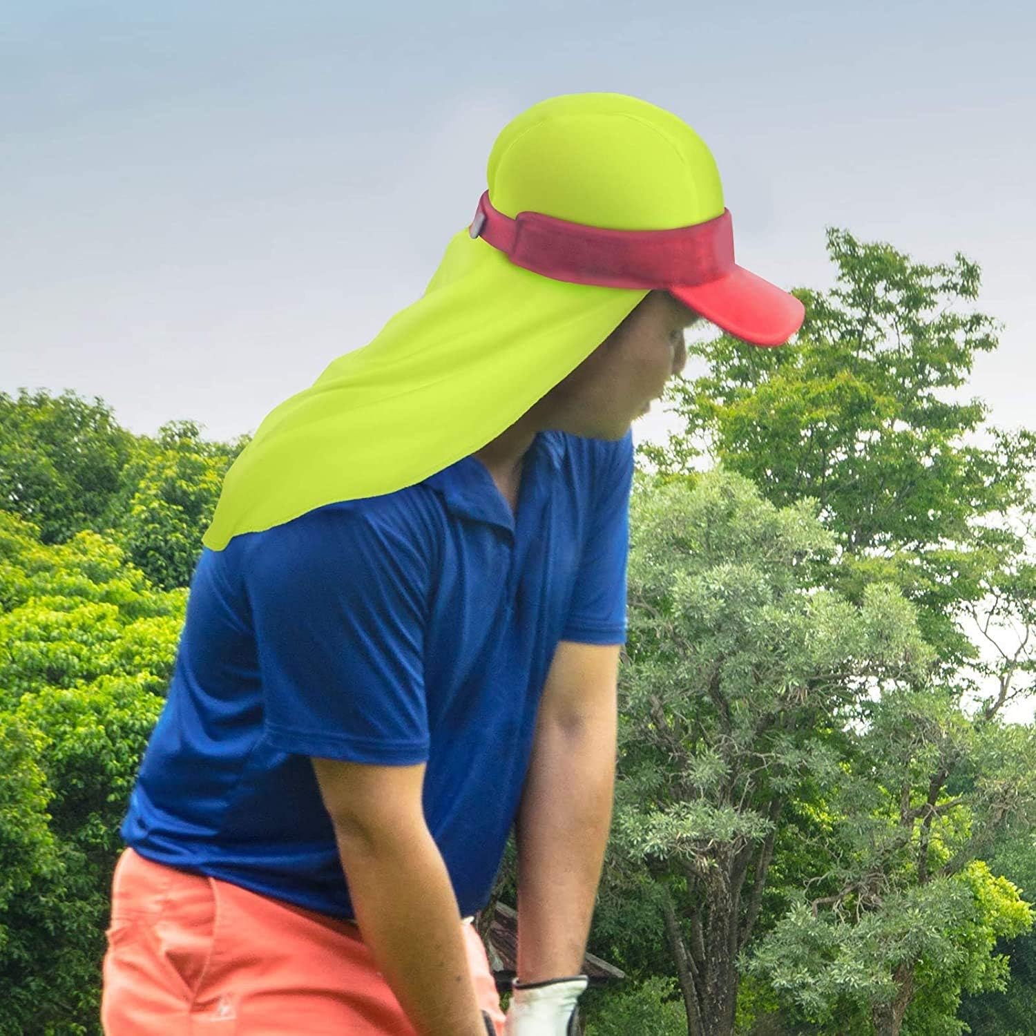 4 Pieces Cooling Skull Cap Elastic Resistant Hard Hat Cover Neck Fishing Riding - - 