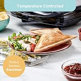 Quest 4 Slice Toastie Maker 1100W Non-Stick Cool Touch Handle Locking Clip view 4