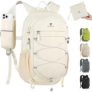 BECOJADDE Hiking Backpack 15L Small Backpack Packable Day pack Water Resistant Lightweight Travel Backpack for Women Men with