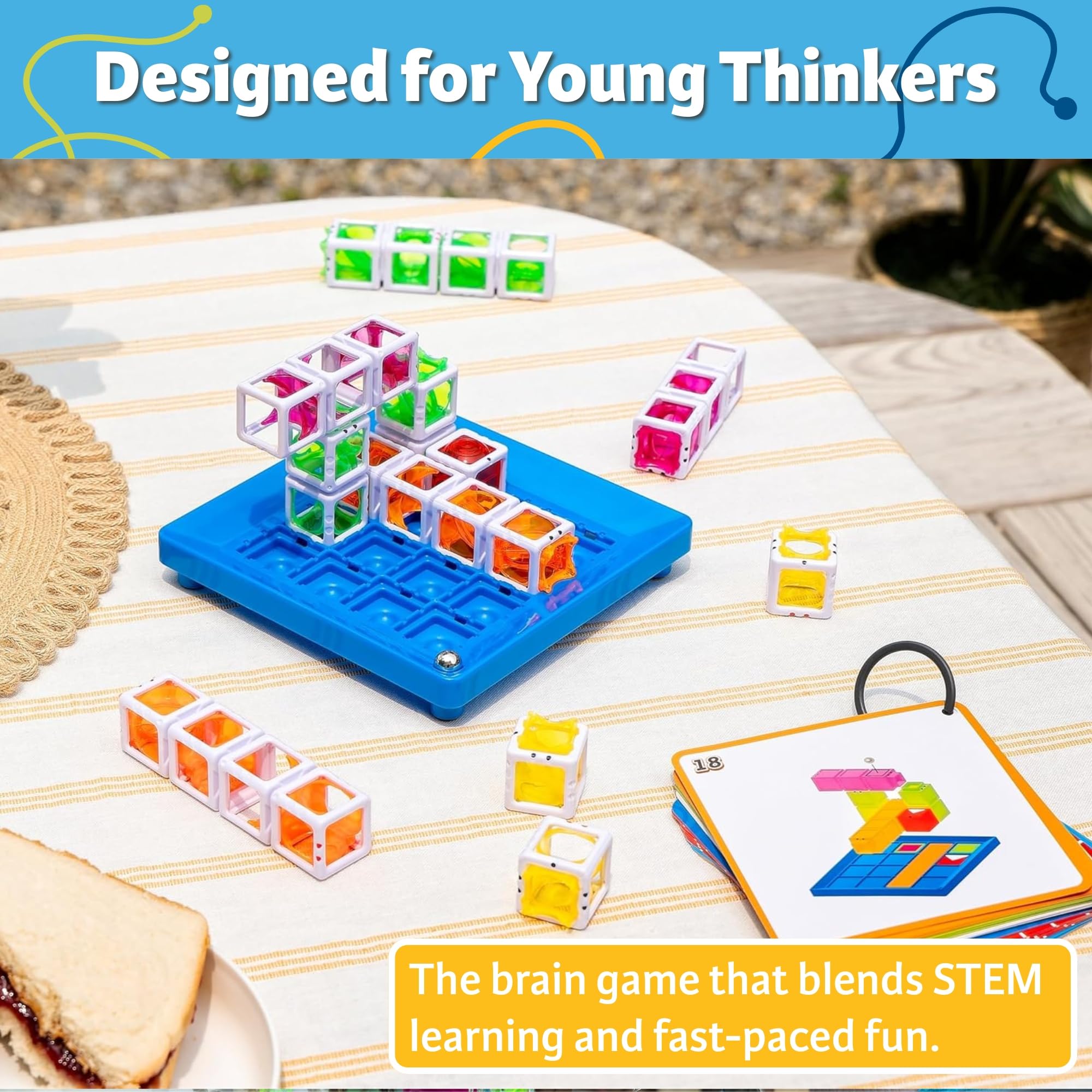 ThinkFun Gravity Maze Builder for Kids 5 & Up - Logic Marble RunBrain Game - Hands-On Maze Design - Durable Child-Safe Materials - Develop Spatial Reasoning & Critical Thinking - MESH Accredited