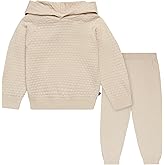 Modern Moments by Gerber Girls' Baby and Toddler Honey Comb Sweater Knit Top and Pant Set