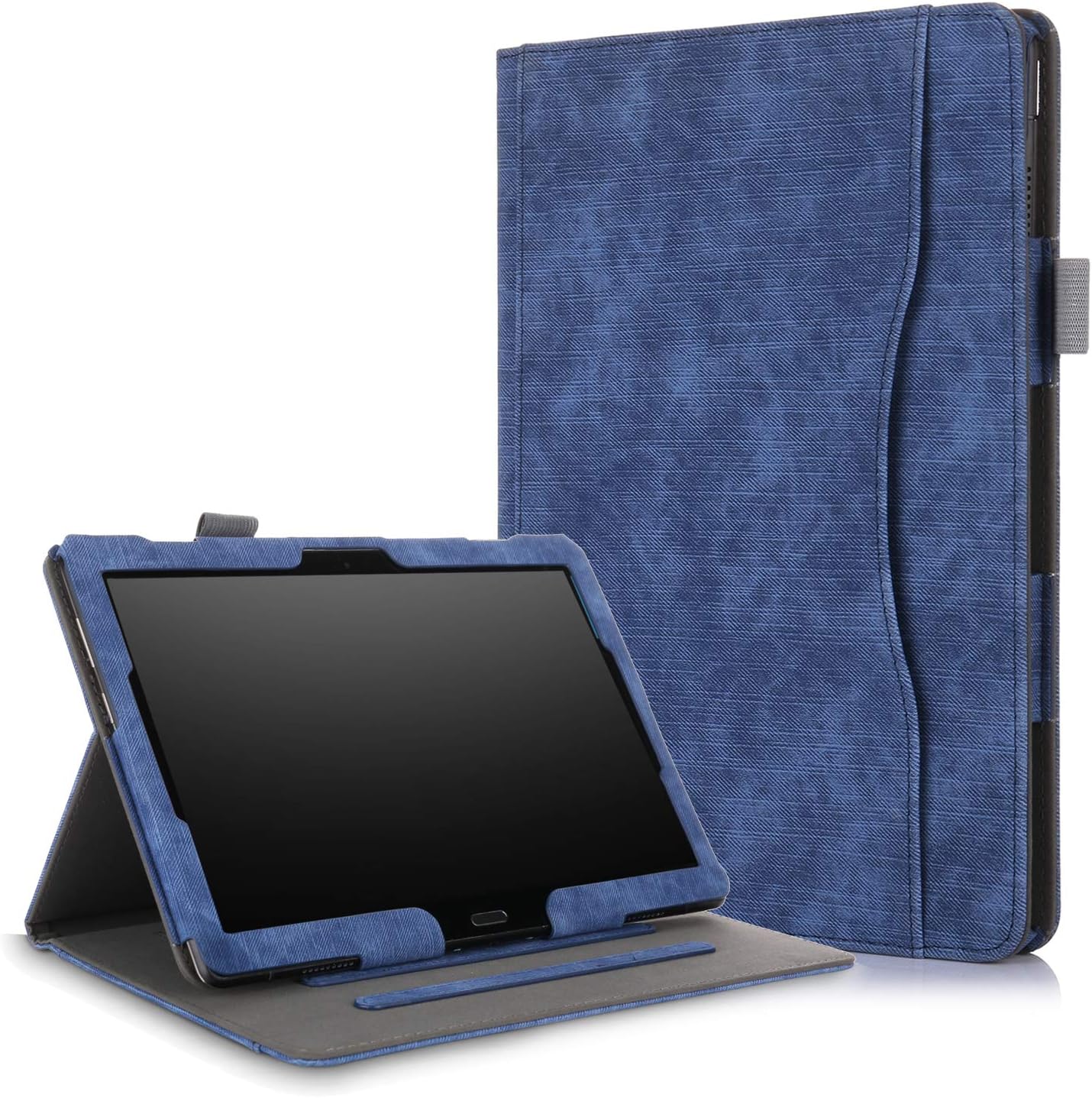 XBE Multifunctional Case for Lenovo Tab M10 TB-X605F TB-X505F / P10 X705F with Multiple Viewing Angles and Hand Holder , Blue