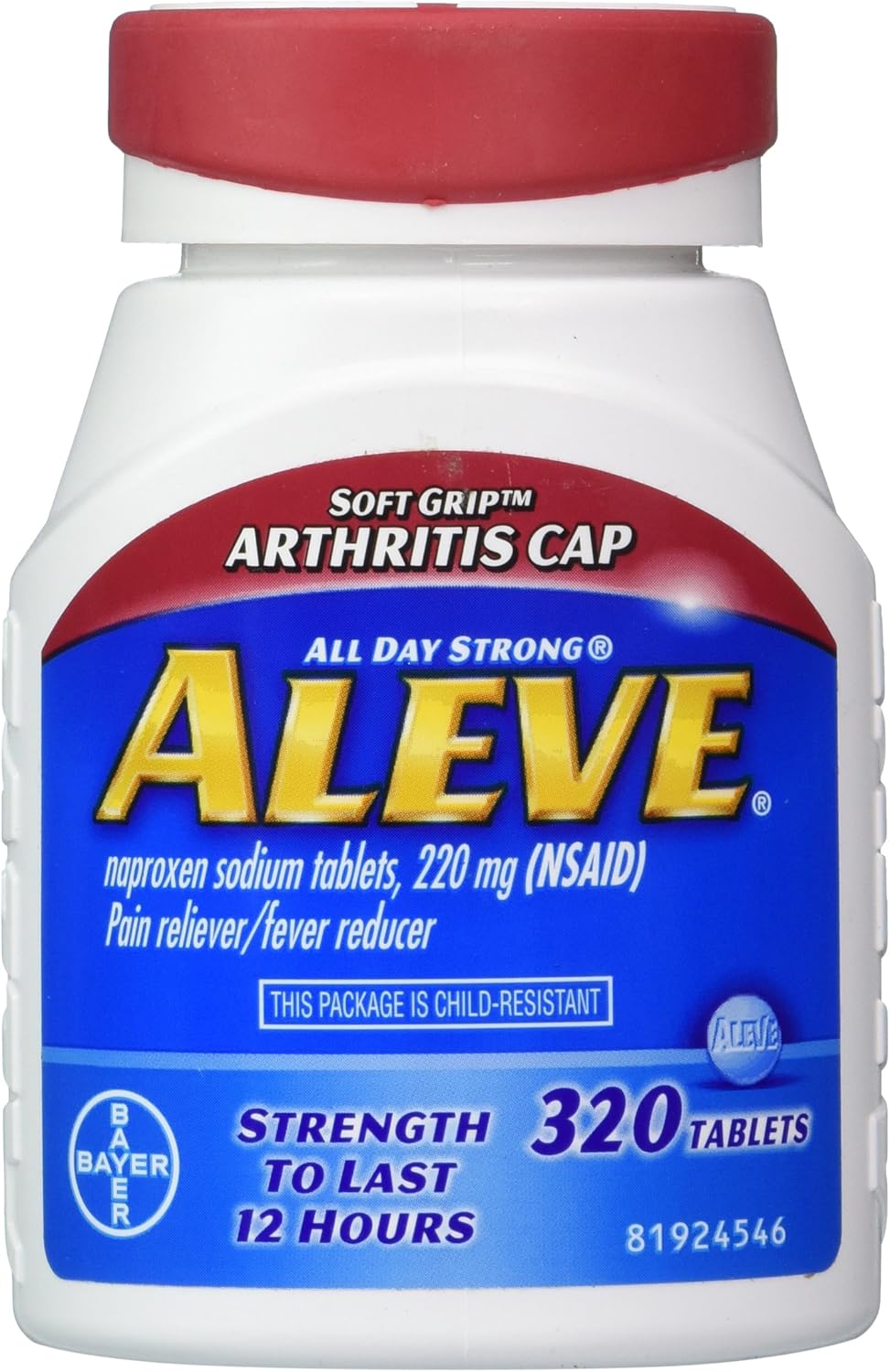 Aleve Soft Grip Arthritis Cap - 320 Tablets: Health & Personal Care