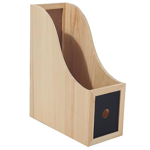 MyGift Wooden Desktop File Folder & Literature Organizer