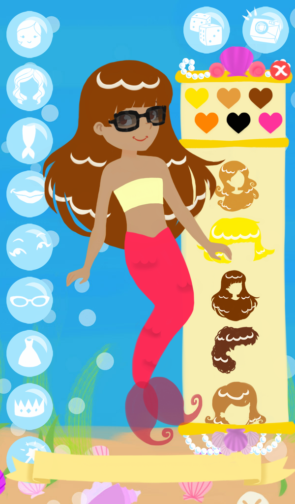 Mermaid Fashion Show Dress Up Mermaid Princess Paper Doll