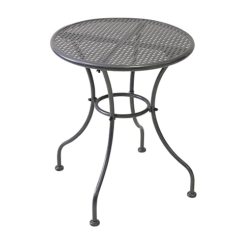 Greemotion Tisch rund Vienna, Grau, ca. Ø 60 Höhe: ca. 72 cm