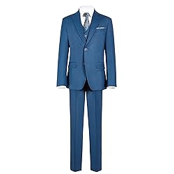 Marvelous World Boys Suits Royal Blue Slim Fit Size