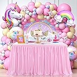 Pink Table Skirt for Rectangle Tables or Round