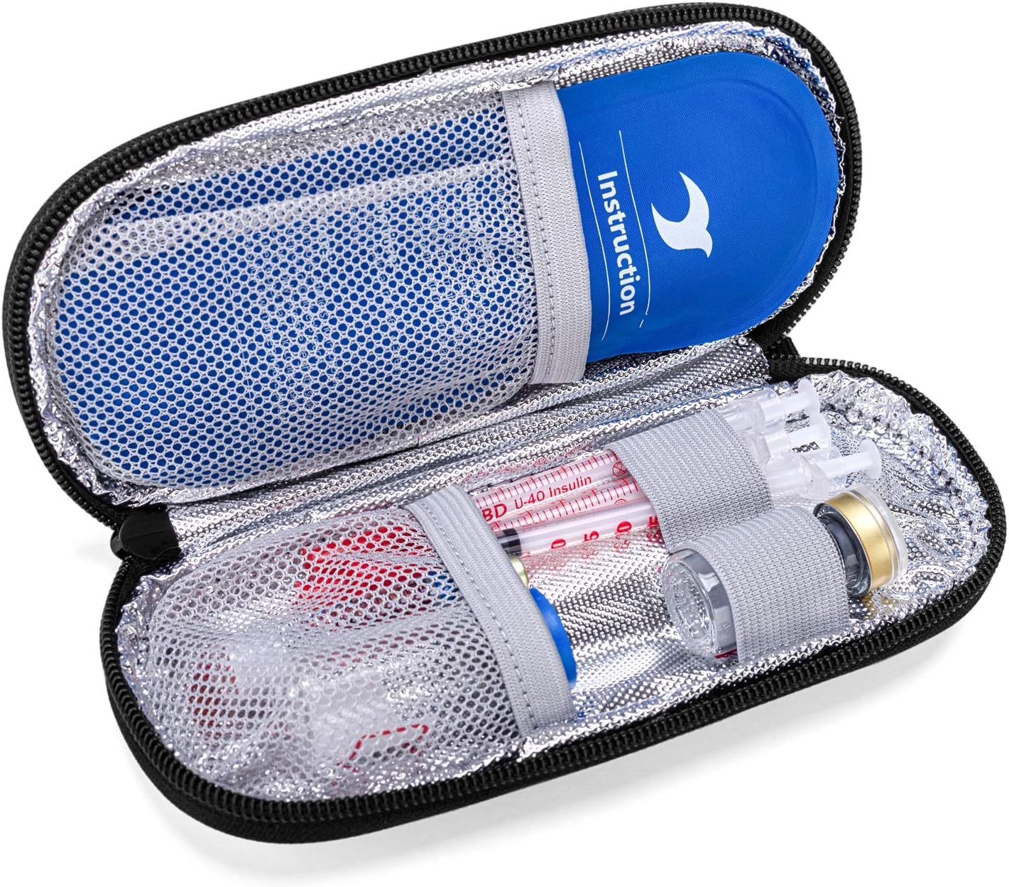 Yarwo Insulin Cooler Travel Case, Diabetic Travel Case with 2 Ice Packs, Insulin Travel Bag for Insulin Pens Purple - Image 4