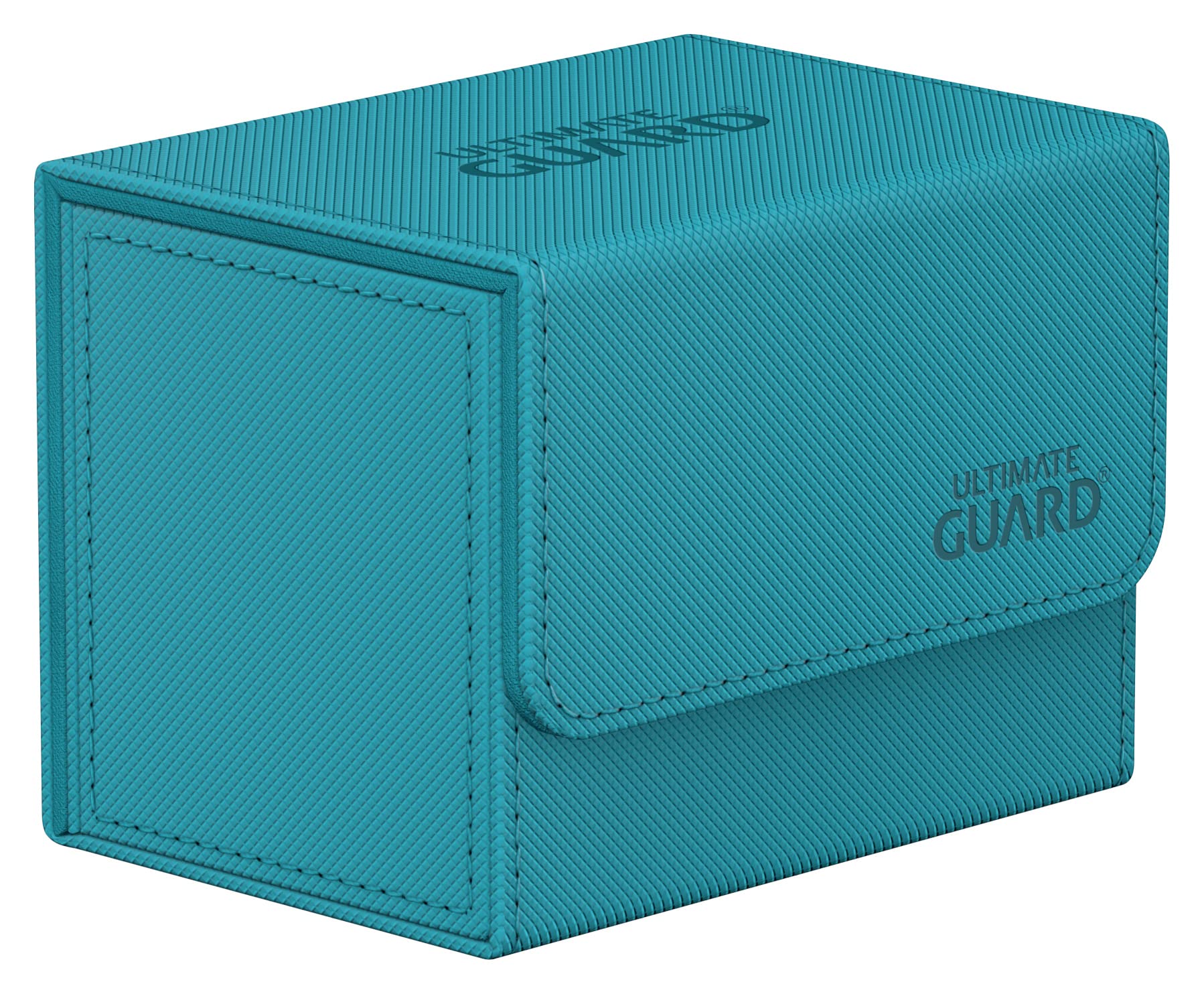 Ultimate Guard Sidewinder 80+, Deck Box for 80 Double-Sleeved TCG Cards, Petrol, Magnetic Closure & Microfiber Inner Lining for Secure Storage