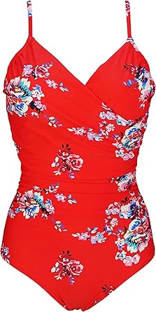 red bikini with white trim