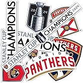 Desert Cactus Florida Panthers 2024 Stanley Cup Champions Team NHL Sticker Vinyl Decal Laptop Water Bottle Car Scrapbook (2024 Stanley Cup Champions - Type 2)