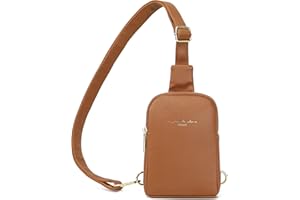 AOCINA INICAT Small Sling Bag Crossbody Vegan Leather Fanny Packs for Women Fashionable Chest Bag for Travel