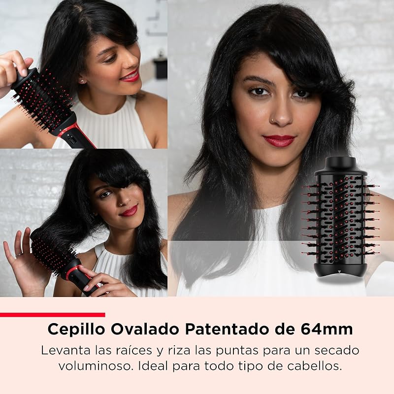Revlon multi styler de secagem única em uma etapa - secador de ferramentas 3 em 1, cabeça removível, secador, modelador e modelador de cachos, rvdr5333