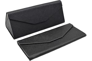 Real Sic Glasses Case for Men and Women - Magnetic Folding Hard Shell Sunglass Holder - Inspired by Solid Color