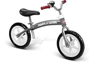 Radio Flyer Balance Bike Glide and Go, Gray Toddler Bike, 11 inches