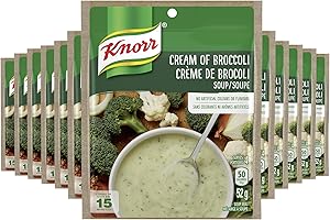 Knorr Dry Soup Mix for A Quick Delicious Soup Or Flavour Boost Cream of Broccoli No Artificial Colours Or Flavours 52 GR 12-C