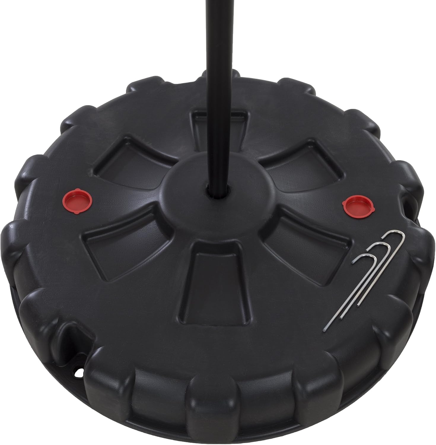 Portable Tetherball Complete Outdoor Game Set with Base, Ball, Pump, Cord & Stakes - Family Game for Kids and Adults by Hey! Play! : Sports & Outdoors