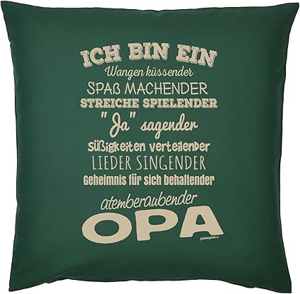 Cooles Geschenk Fur Opa Kissen Mit Fullung Ich Bin Ein Wangen Kussender Opa Weihnachtsgeschenk Geburtstag Grossvater Polster Sofakissen Zum Vatertag Amazon De Kuche Haushalt
