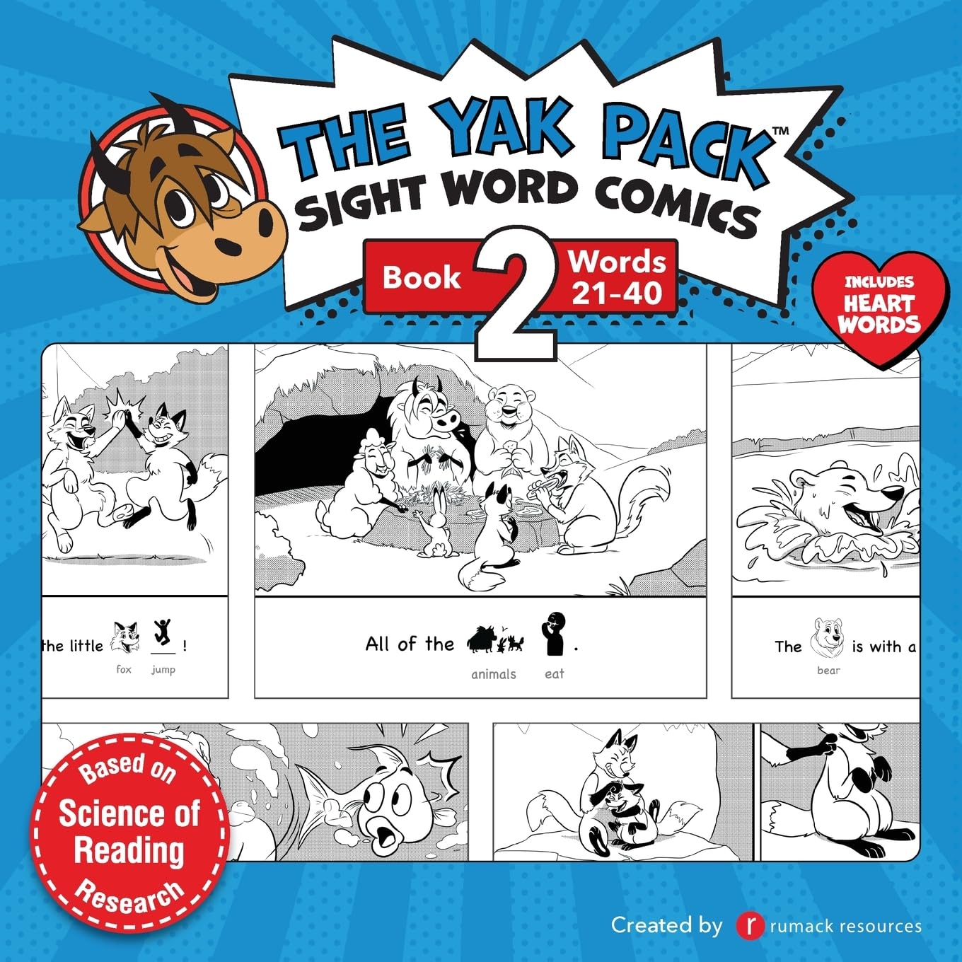 The Yak Pack: Sight Word Stories: Book 2: Comic Books to Practice Reading Dolch Sight Words (21-40) (The Yak Pack Comics Complete Series) The Yak Pack: Sight Word Stories: Book 2: Comic Books to Practice Reading Dolch Sight Words (21-40) (The Yak Pack Comics Complete Series) Paperback