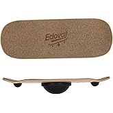 Balance Board For Adults & Kids Wobble Board Core Strength Trainer - Standing Desk Exercise Portable Fitness Equipment Wooden Balance Board For Indoor & Outdoor
