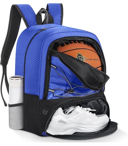 GRANDUP Basketball Backpack With Ball And Shoes Compartment Fit Volleyball, Soccer, Swim, Gym, Travel, And School, Large Capacity Sports Training - View #2