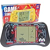 Nbguigdstr Handheld Brick Game Console | 4.3" Large Screen Building Block/Tank/Racing Game,Built-in 23 Classic Handheld Mini Games for Adults or Kids(Black)