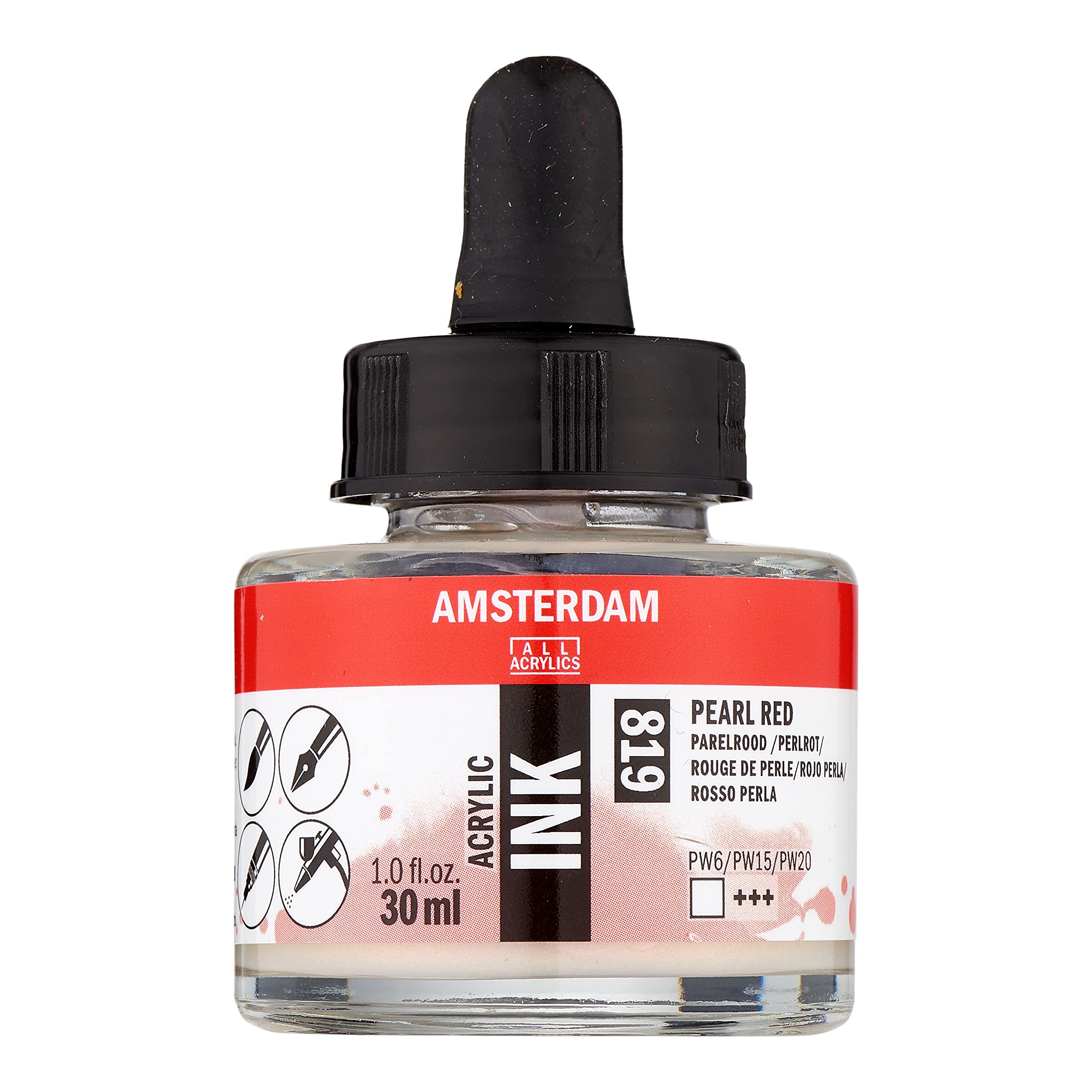 Amsterdam Acrylic Ink Bottle 30 ml Pearl red 819 (17208190)