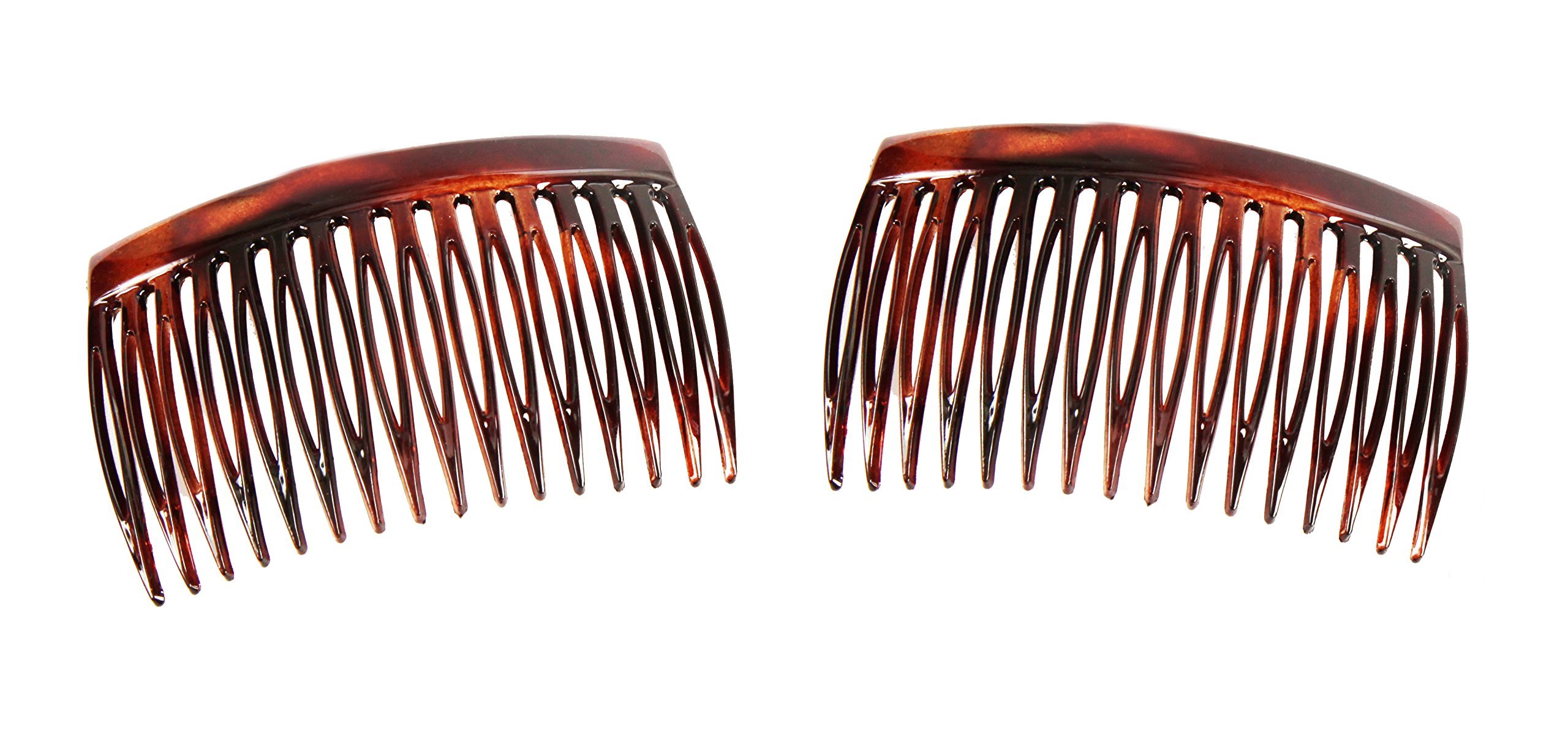 Caravan 0.5 oz Side Comb of Cellulid Aceteae in Tortoise Shell Pair