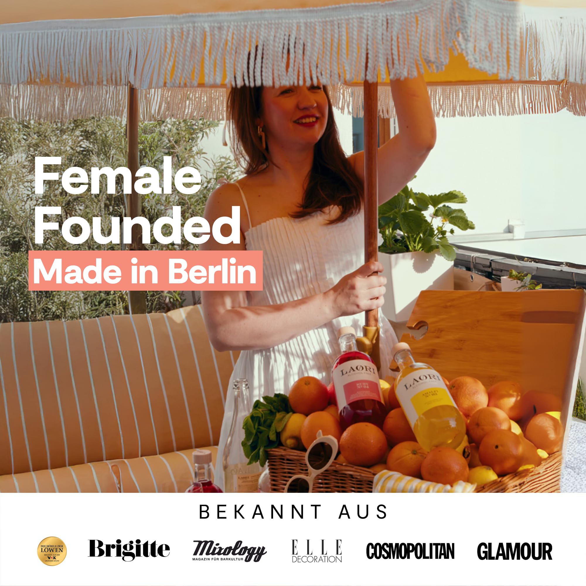 Laori Ruby No 04 Alkoholfreier Spritz 500 ml | Fruchtig-frischer Alkoholfreier Aperitif mit pinker Grapefruit & Orange | Perfekt für Italian Spritz & alkoholfreie Cocktails | Nur 65 Kalorien & vegan 7