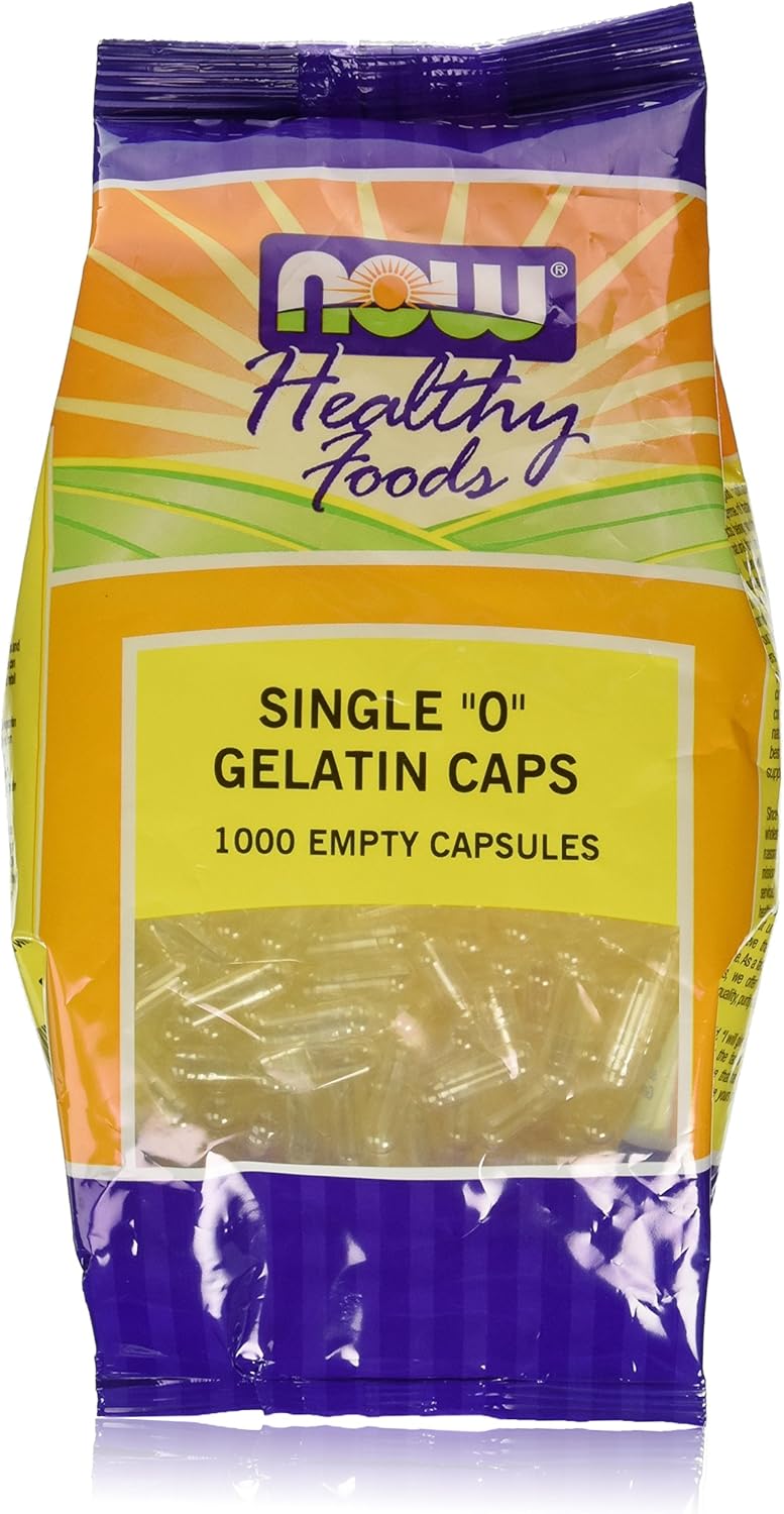 Now Single 0 Empty Gelatin Caps 1000 caps Amazon.ca Health & Personal