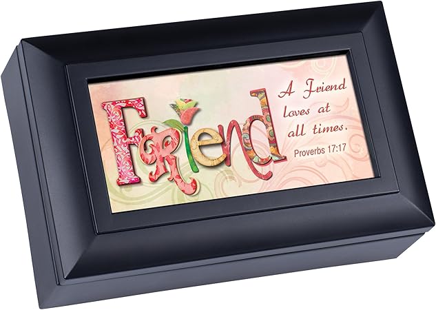 Friend negro mate Petite caja de música/Joyero reproduce Amazing Grace: Amazon.es: Hogar