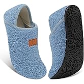 Fires Womens Mens Slippers with Rubber Sole Soft-Lightweight House Slipper Socks Around House Shoes Non Slip Indoor/Outdoor