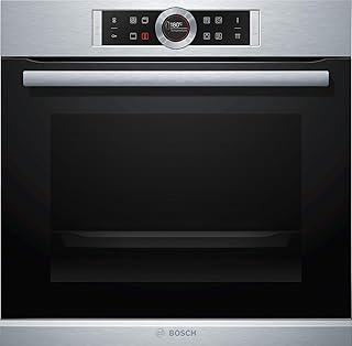 Bosch HBG675BS1 Serie 8 Einbau-Backofen / A+ / 71 L / Edelstahl / Klapptür / TFT-Display / 13 Beheizungsarten / AutoPilot 10 / EcoClean Direct / 4D Heißluft / Schnellaufheizung