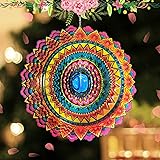 FONMY Wind Spinner 3D Stainless Steel Christmas