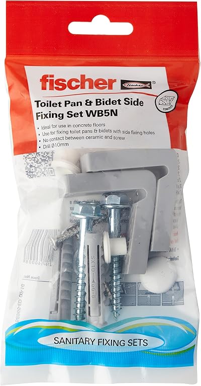 fischer WB 5N Toilet Attachment Fixing 42831 with Stainless Steel Screw