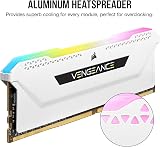 Corsair VENGEANCE RGB PRO SL 16GB (2x8GB) DDR4 3600 Desktop Memory White Black view 5