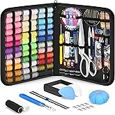 Baryfokwo Sewing Kit for Adults with Ultra Sharp Fabric Scissors, 242 Pcs Newly Upgraded Portable Travel Sewing Kit Professional Hand Needle and Thread Kit for Beginners Home Travel